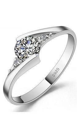 SS11057 Silver  wedding rings couple